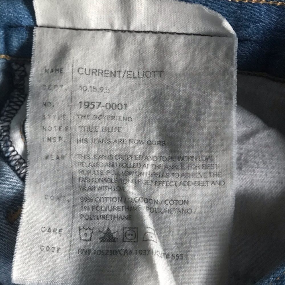 Current Elliott The Boyfriend cropped jeans - Picture 4 of 4